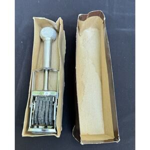 Vintage 5 digit Price Buddy Marker Rugged Steel Construction In Box -A92